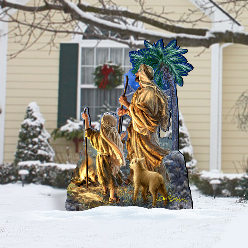 OD Wood Christmas Decoration, 32" H x 24" W x 12" D