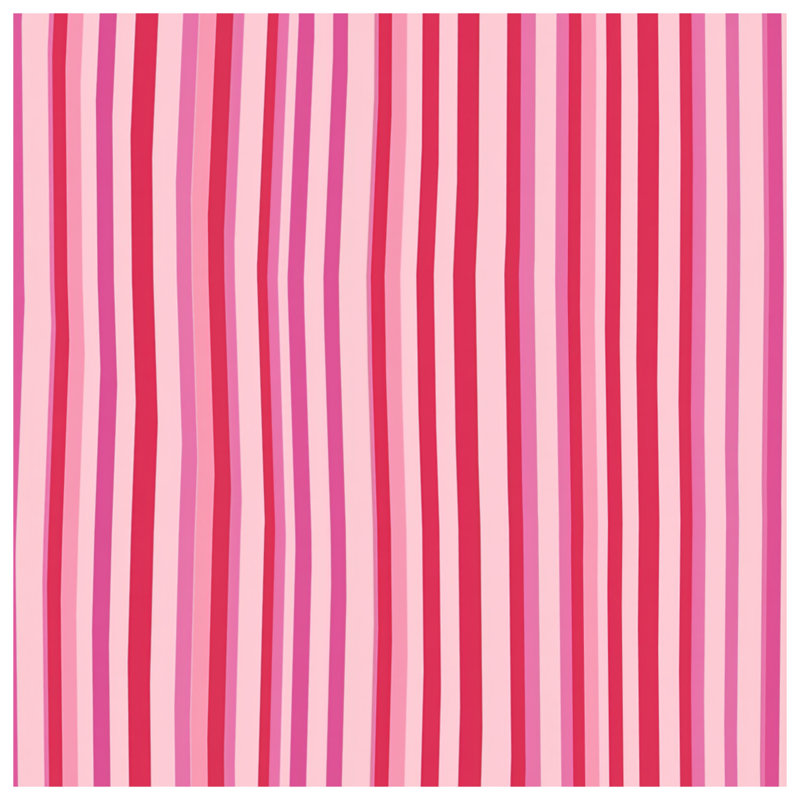 Pink Stripes Window Curtains, Pattern Sheer & Blockout Curtains - 1 Panel, Blockout, 50" x 80" - 1 Panel