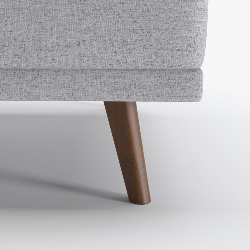 Canapé rembourré 70,9 po Aishani, Polyester lumière de lune 100 %