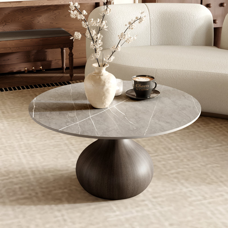 Table basse Gorman, 18.23" H x 41.73" L x 41.73" W, Smoky Ash