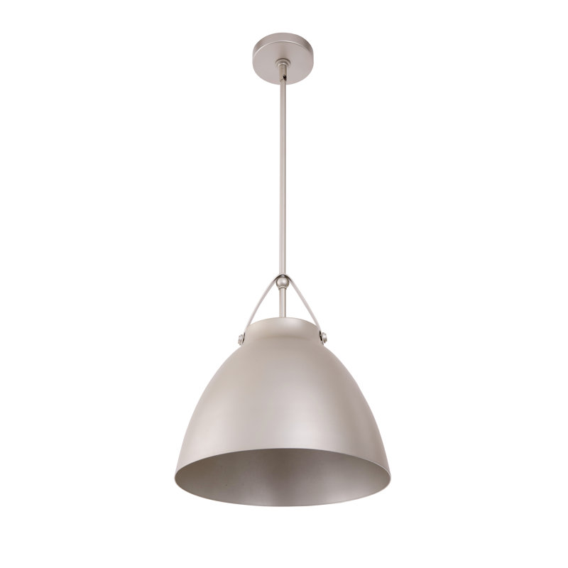 Luminaire suspendu en métal 1 lumière Nabila, Argent