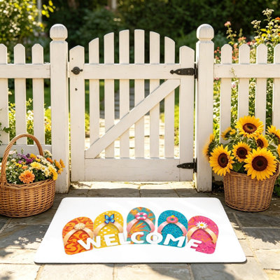 Tapis de bienvenue 24 po x 36 po Flip-Flop
