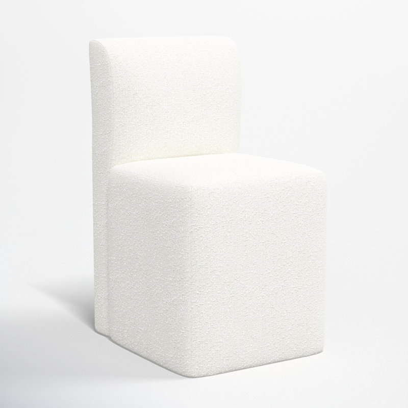 Mendy Dining Chair, Classic Snow Boucle