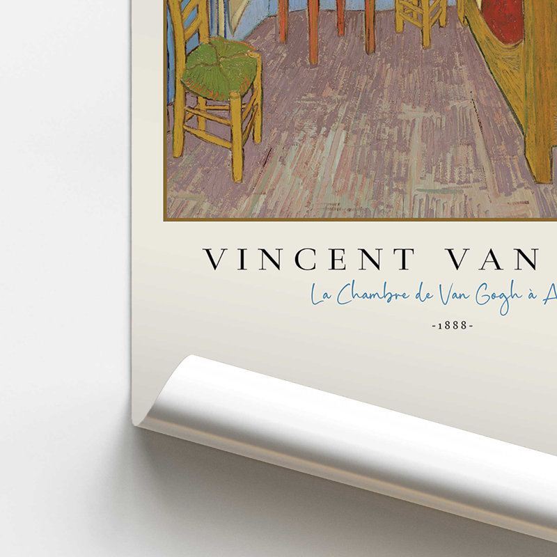 La Chambre v3 de Van Gogh, H 20 po x l 16 po, Impression sans cadre, Ne s’applique pas