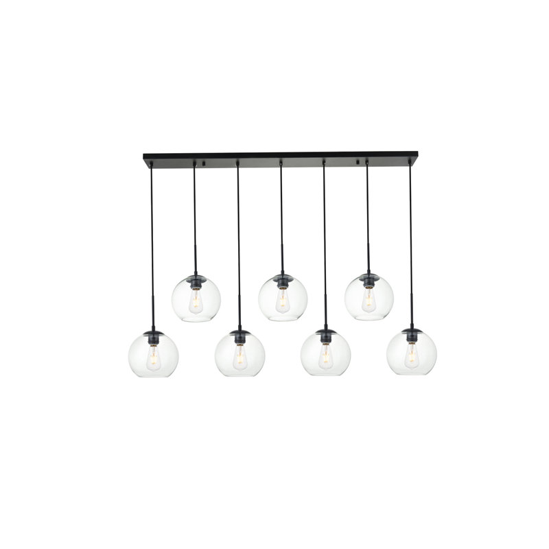 Luminaire suspendu noir 54 po, Noir, noir, noir, noir