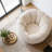 Adult Bean Bag Chair, Floral-Shaped Bean Bag Sofa, Ultra-Soft Faux Fur