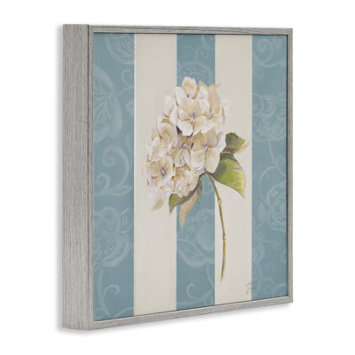 «Vintage Hydrangea Sprig», art de la giclée encadrée par Patricia Pinto