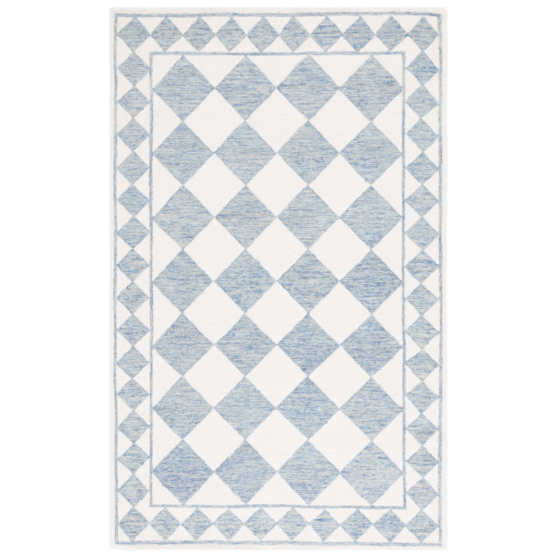 Tapis géométrique touffeté à la main Wharton, Rectangulaire 3 pi x 5 pi