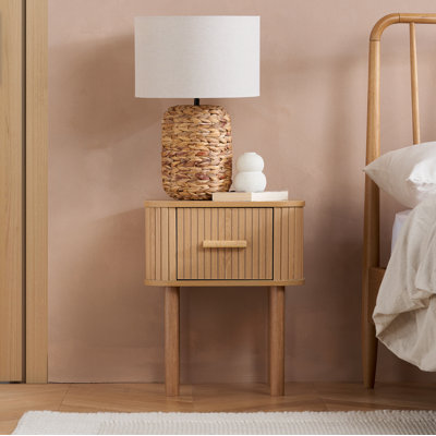 Suire 45cm W Manufactured Wood Bedside Table