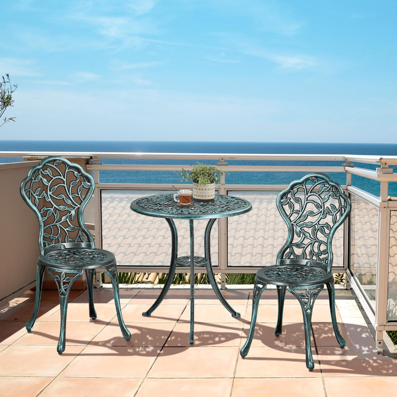 Round 3 - Piece 2 - Person Outdoor Table Set, Green