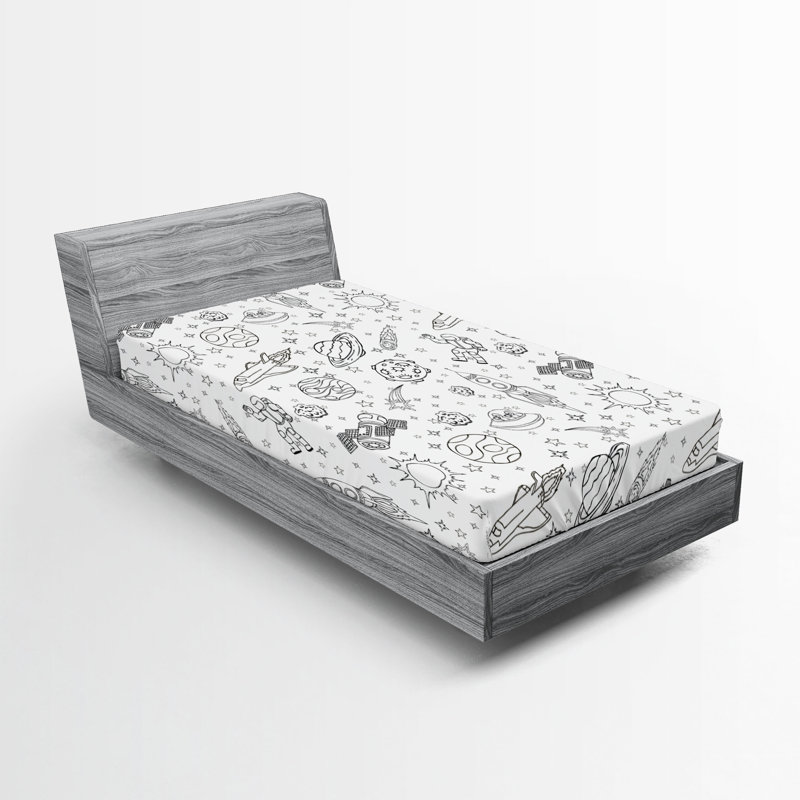 Ensemble de 2 draps-housse Ambesonne, Twin Fitted Sheet