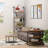 360° Rotatable Sofa Side Table With Ample Storage Shelves
