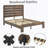 Bed Frame , Wood Platform Bed Frame, Large Under Bed Storage-164525365