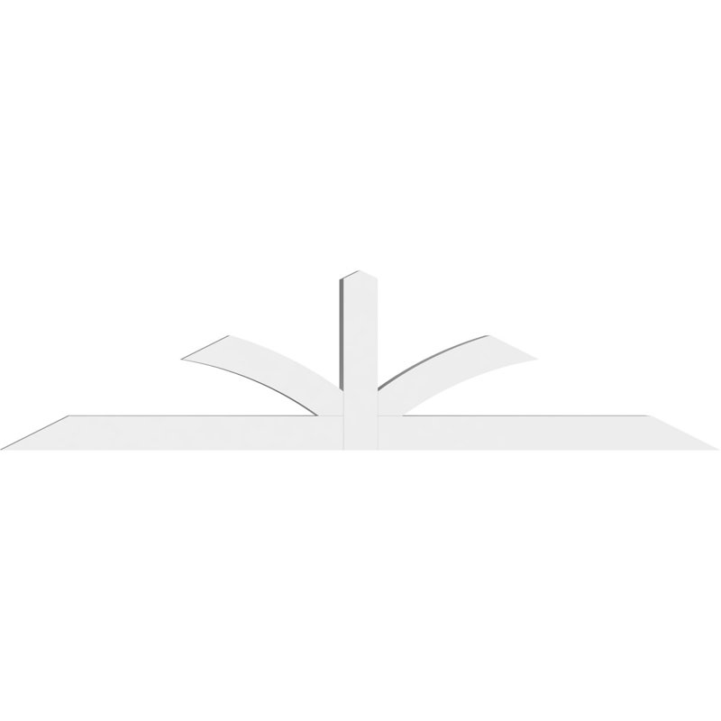 Support pour pignon en PVC de qualité architecturale Richland, H 21 po x l 84 po (pas: 6/12), P 4 po x F 4 po