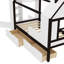 Lit plateforme simple en bois massif avec tiroirs et tablettes, blanc et chambre à coucher confortable et imaginative en bois, espace douillet organisé