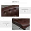 Ensemble de 2 tabourets de bar à hauteur réglable avec siège réglable, coussin épais rembourré et repose-pieds en métal HOMcom, brun