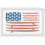 Impression encadrée « unique American Flag »-51961036