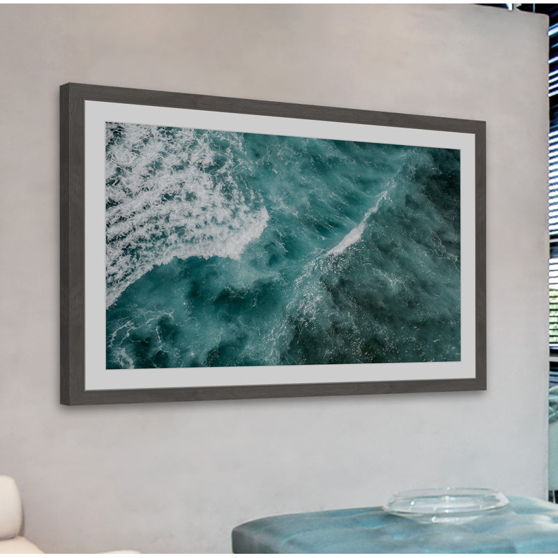 «Ocean Waves», reproduction de photo encadrée, H 12 po x l 18 po