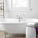 Weymouth Double Handle Floor Mounted Clawfoot Tub Faucet Trim with Diverter and Handshower