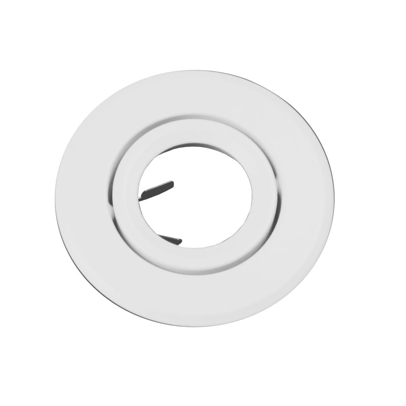 White Adjustable 4'' Recessed Ceiling Light Trim