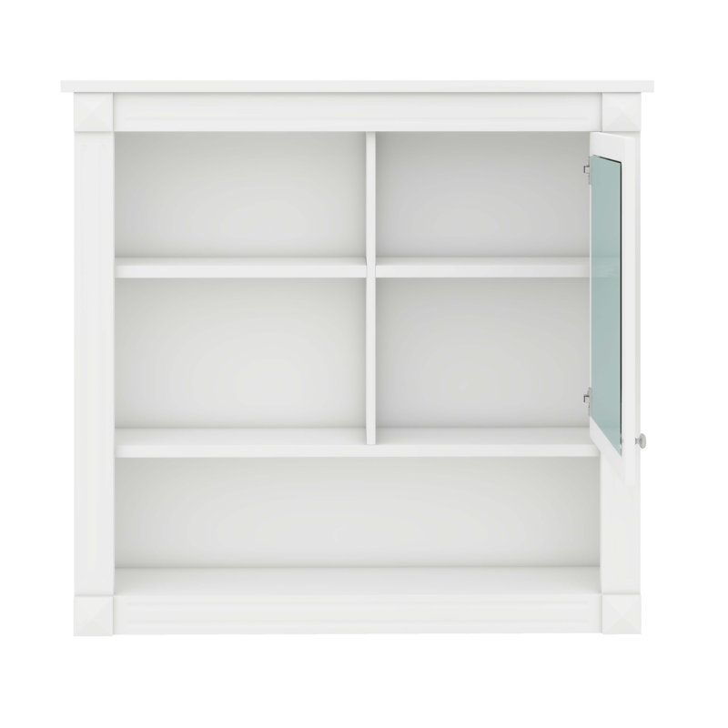 Armoire de toilette murale 32 po, 4 tablettes réglables pour le rangement au-dessus de la toilette et l'organisation des médicaments