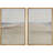 Minimal Landscape " Seaside Serenity Coastal Scenery " 2 - Pieces-98374116-98374115