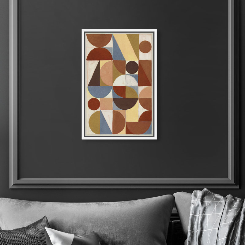 Tiles II Print by Oliver Gal, 16"H x 11"W, White Floater Frame