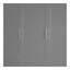 Grand lit escamotable mural avec coussin, gris