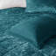 Housse de couette en velours très grand / très grand bleu sarcelle - Design pour chambre à coucher élégante-127364710-127364716