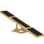 Balançoire à bascule en bois jaune 71 po x 12 po x 12 po Agility