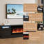 70" TV Stand with Storage Cabinets, Modern Wooden Entertainment Centre-1080907812