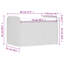 Banc de rangement avec coussin Vidaxl-194636604-194636605-194636602