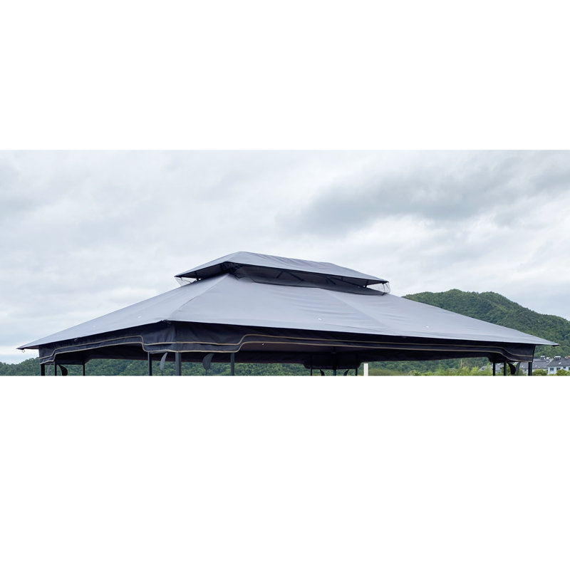 Pabin Inc Polyester Replacement Canopy for Gazebo, Gray