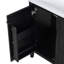 Meuble-lavabo de 30 pouces avec lavabo en céramique, trois tiroirs et deux tablettes de porte-107087958