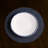 Vida Bamboo 11" Dinner Plate (White and Blue)