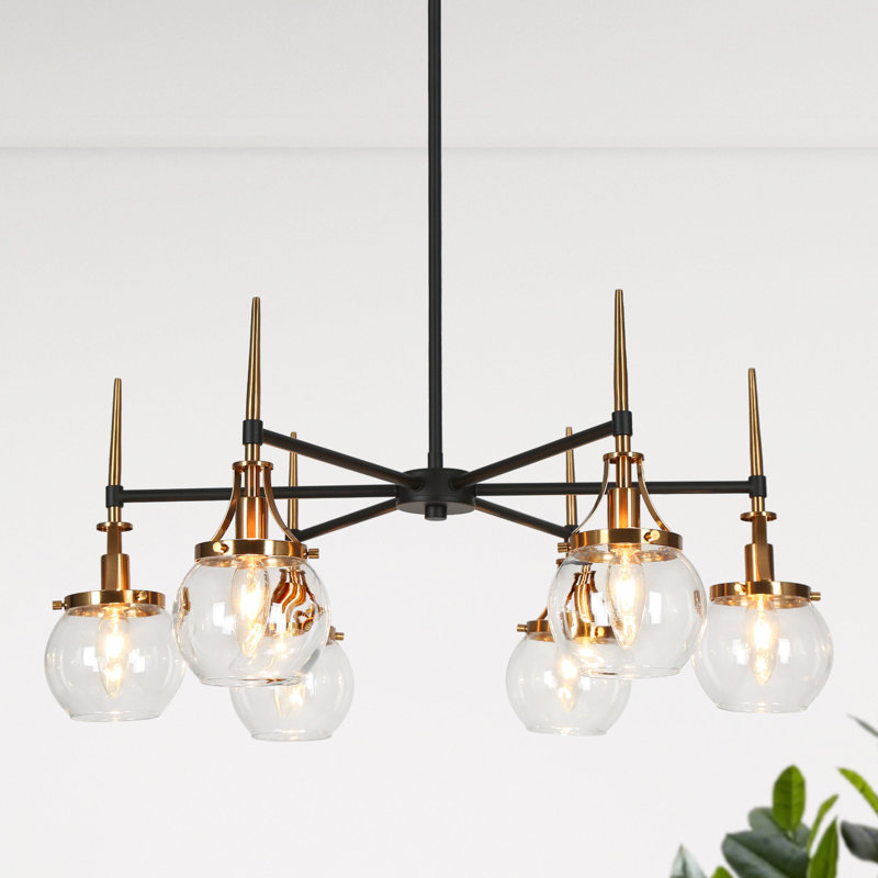 Loram 6-Light Dimmable Drum Chandelier 