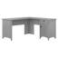 Bureau en L 60W avec rangement gris Cape Cod-2063501026