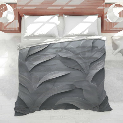 Silver Leaf Pattern Comforter