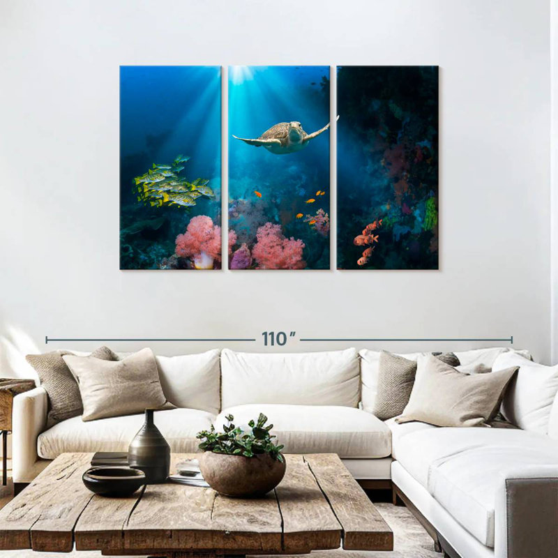 Ocean Underwater, 48" H x 74" W