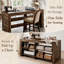 Table de couture de 150 cm avec rangement, table de bricolage de style campagnard