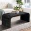 Table basse Farmhouse Vintage Crafts, design Art déco incurvé, assemblage facile