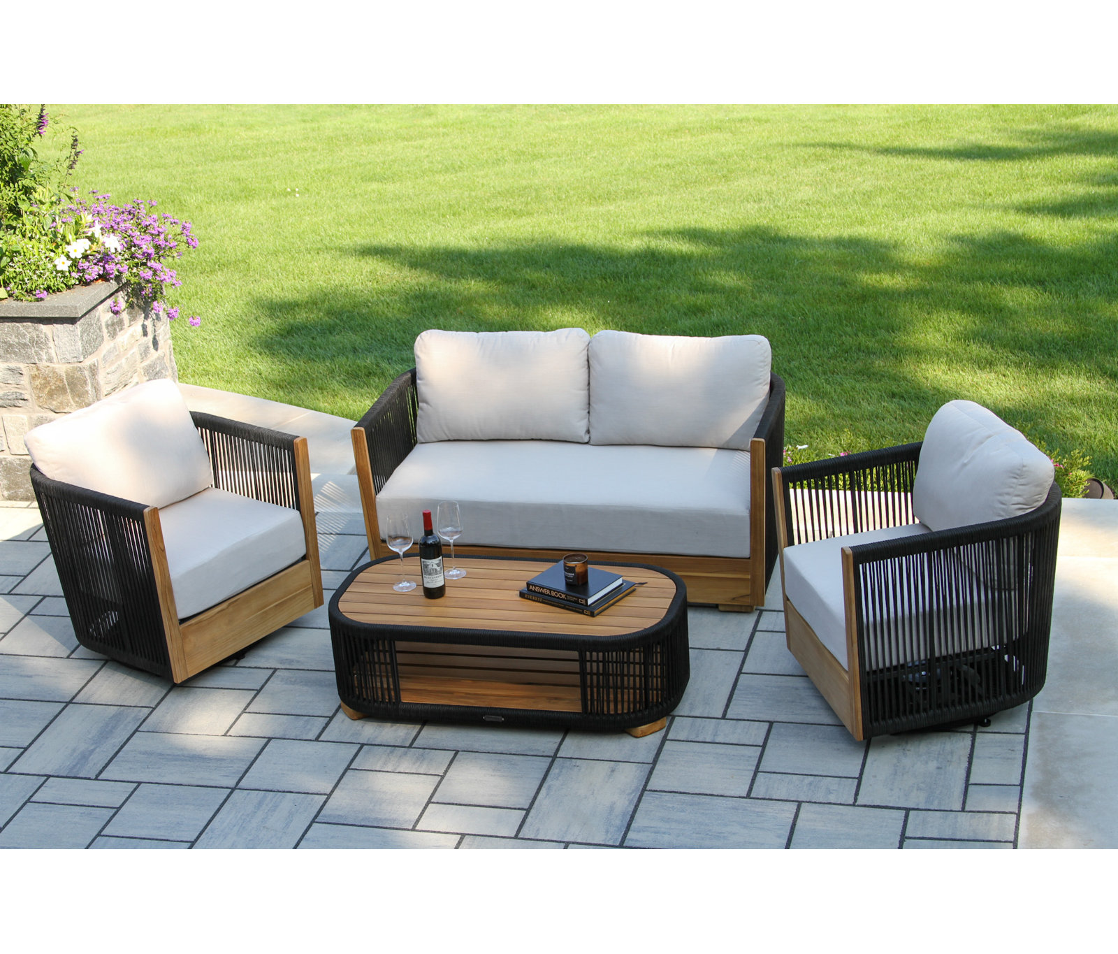 Aniston 4-Person Sunbrella® Patio Seating Group