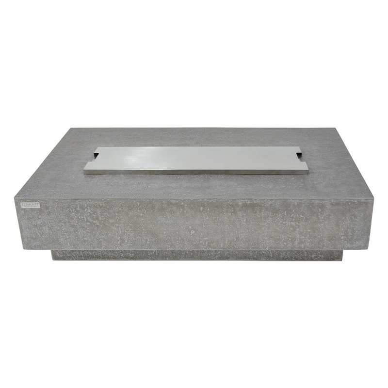 Hampton 56" x 32" Concrete Fire Table, Propane