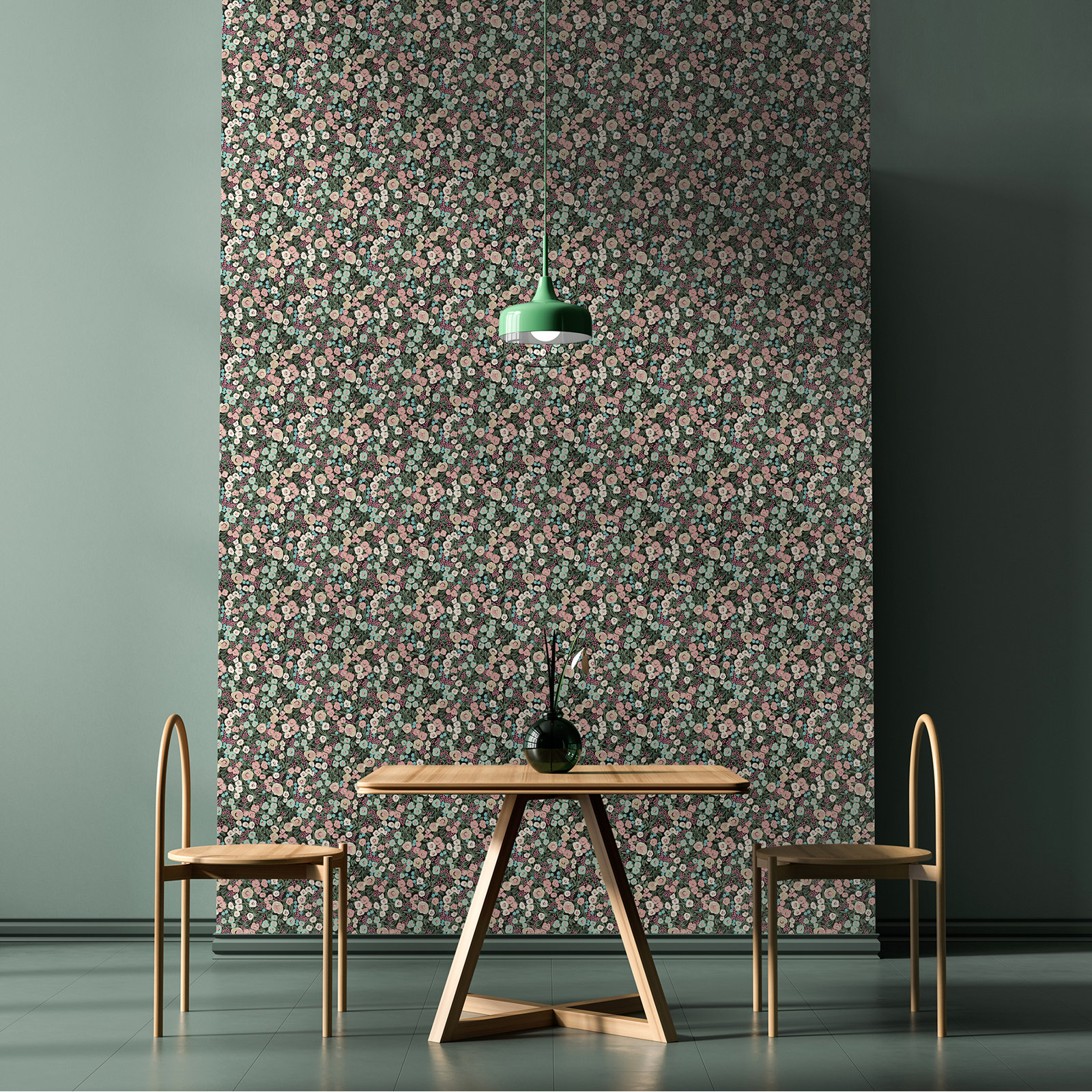 Newsbury Garden Floral Wallpaper, Pink