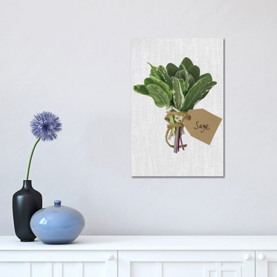 Sage 1 Piece Wrapped Canvas Painting