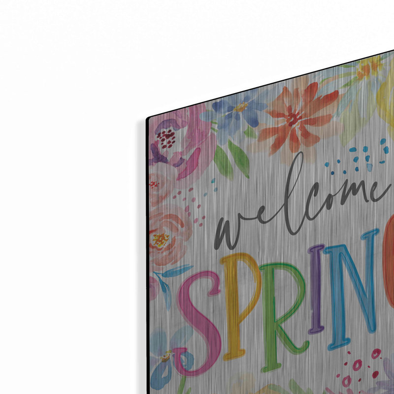 "Welcome Spring" par Mollie B Art, H 16 po x l 12 po 