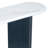 Narrow Console Table With Oval Marble Top, Curved Legs And Triangular-designed Base-534042535