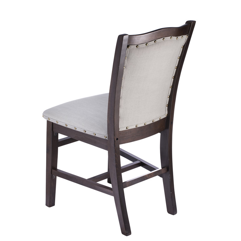 Chaise d'appoint rembourrée en lin Miguel
