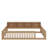 Twin XL Size Floor Bed With Cabinets And USB Ports-528599131