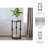 Darlyene Modern Metal and Wood Accent Table with Sturdy Iron Frame and Elegant Marble Top